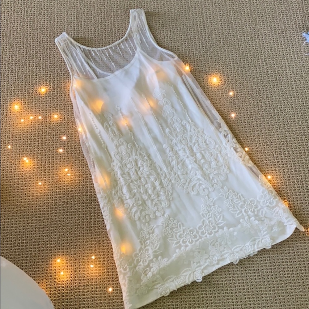 Lace Free people dress with removable slip